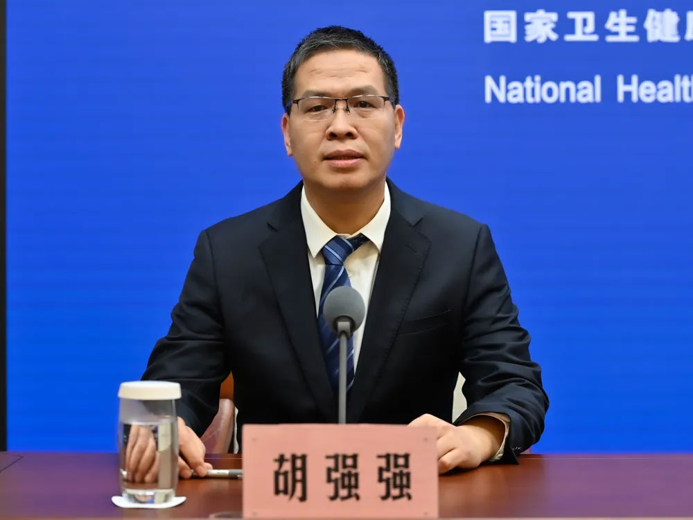 國(guó)家衛(wèi)健委新聞發(fā)言人、宣傳司副司長(zhǎng) 胡強(qiáng)強(qiáng)